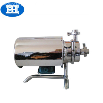 Stainless steel sanitary self priming centrifugal pump for syrup oil and wine